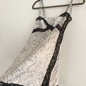 La Perla 100% silk and lace chemise/ nightgown.